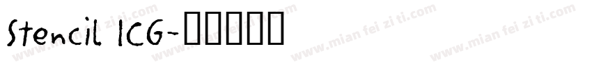 Stencil ICG字体转换
